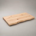 Natural Light Pine Live Edge Solid Pine Wood Board, 24 x 12 x 1.5 in