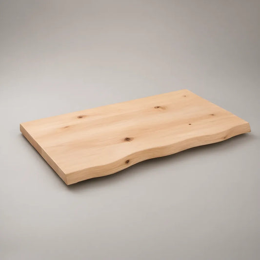 Natural Light Pine Live Edge Solid Pine Wood Board, 24 x 12 x 1.5 in