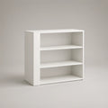 3-Tier Open Storage Unit, White Engineered Wood, 31.5 x 11.8 x 31.5 in