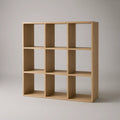 Oak 9-Cube Storage Bookcase, 90 x 30 x 90 cm