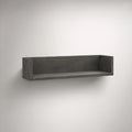 Wall-Mounted Floating Shelf, 23.6 x 7.9 x 5.9 in, Dark Gray Engineered Wood
